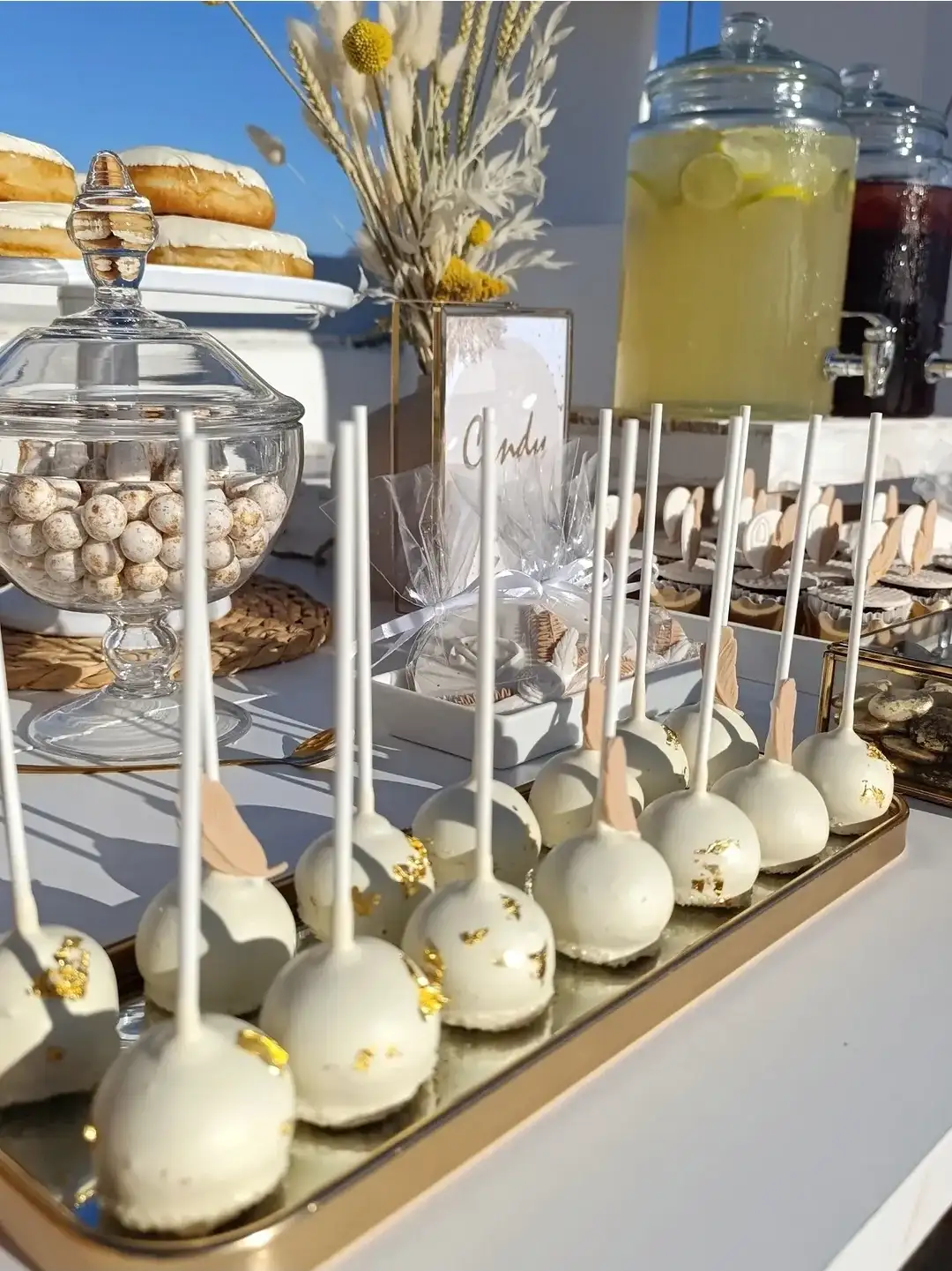 Candy bar e decorazione di matrimonio a Koufonisia