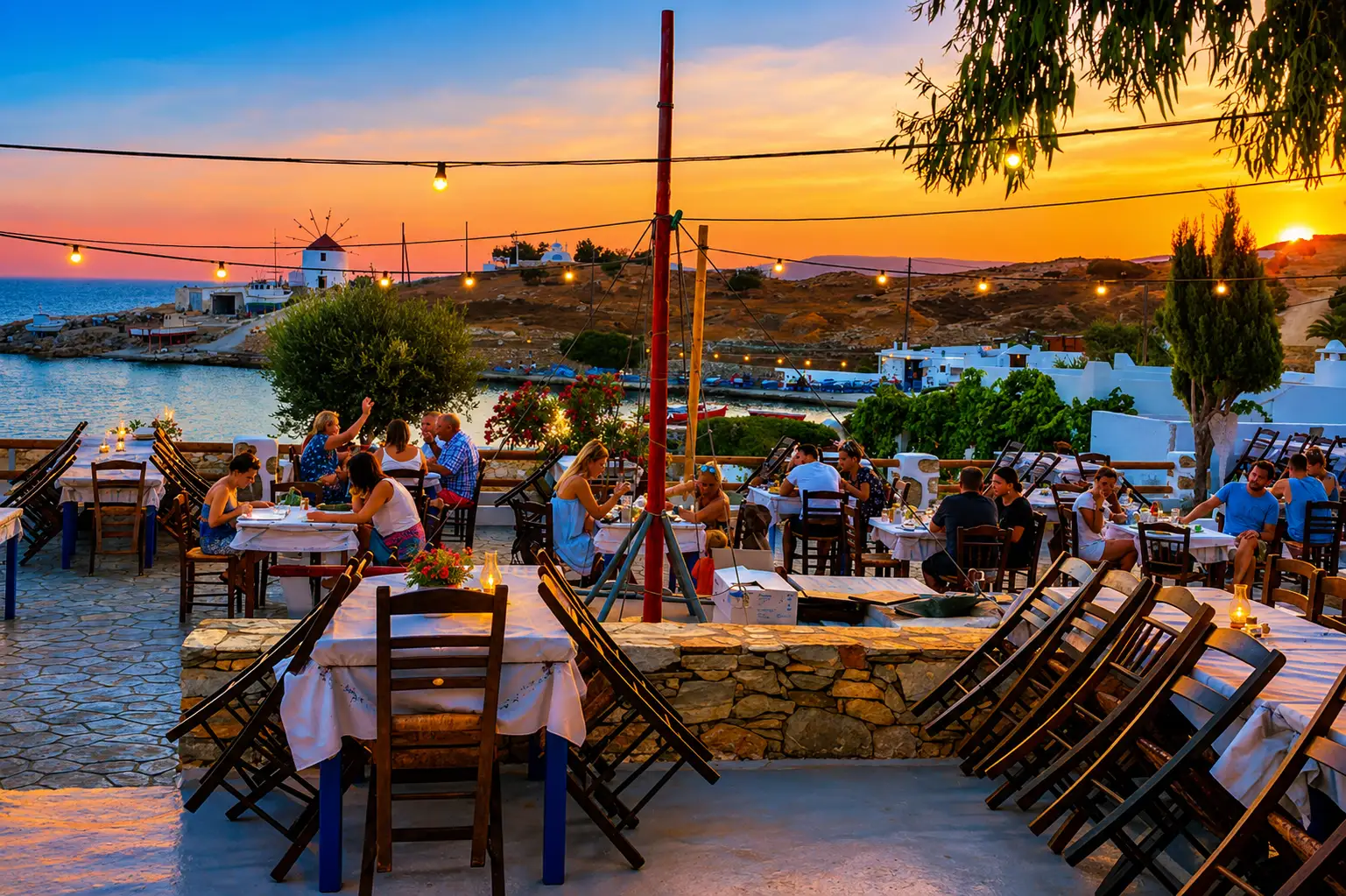 Καπετάν Νικόλας θέα ηλιοβασίλεμα Κουφονήσια